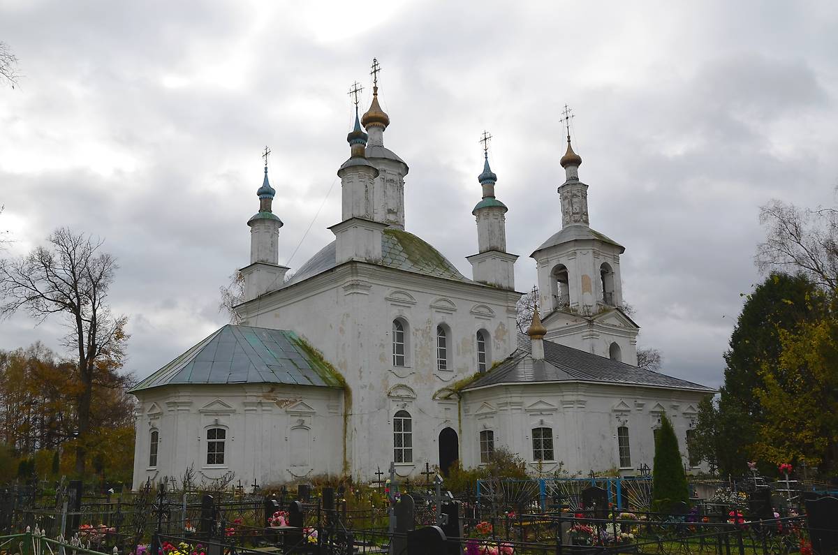 фасады. Церковь Преображения Господня, Баскаково (Гагаринский район, Смоленская область)