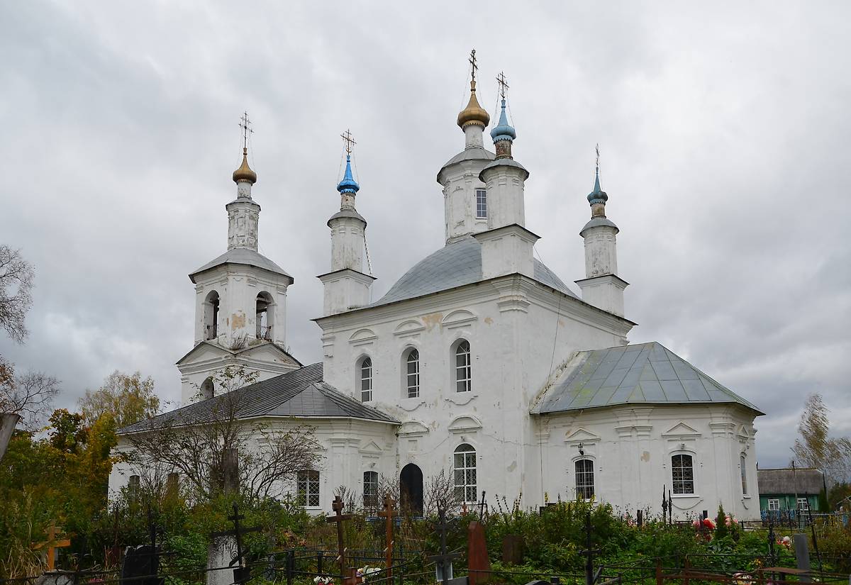 фасады. Церковь Преображения Господня, Баскаково (Гагаринский район, Смоленская область)