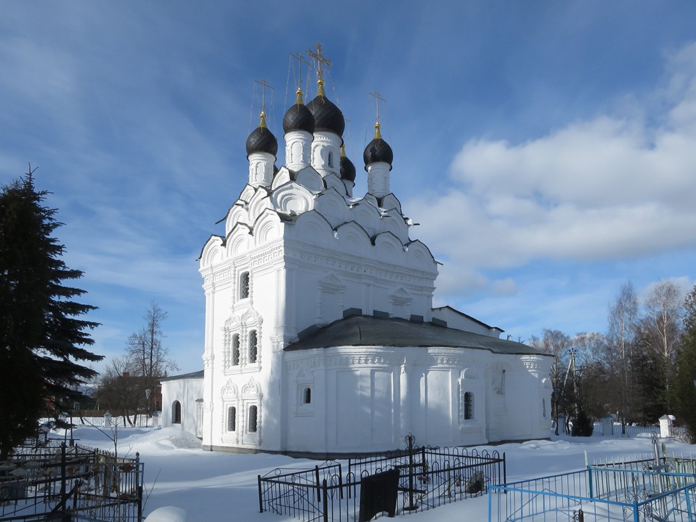 Комягино. Церковь Сергия Радонежского. общий вид в ландшафте