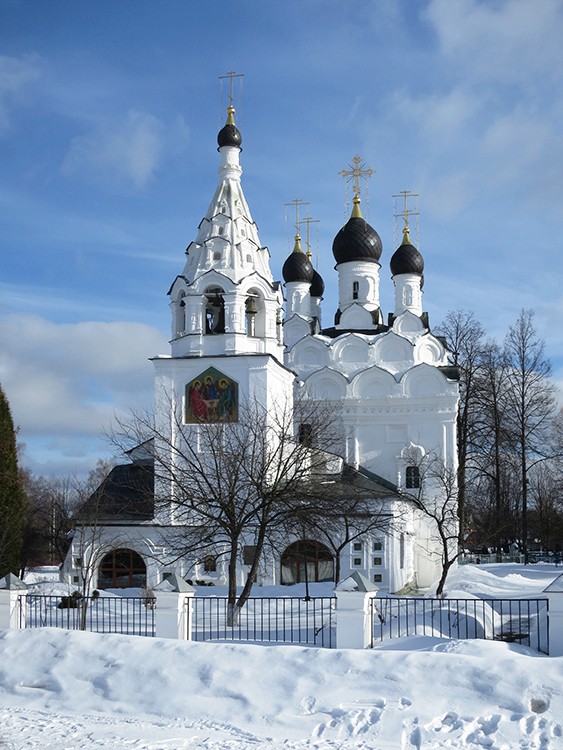 Комягино. Церковь Сергия Радонежского. общий вид в ландшафте