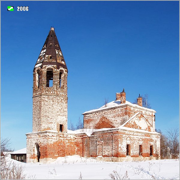 Церковь Благовещения Пресвятой Богородицы, Великово (Ковровский район и г. Ковров, Владимирская область). дополнительная информация, Вид с юго-запада