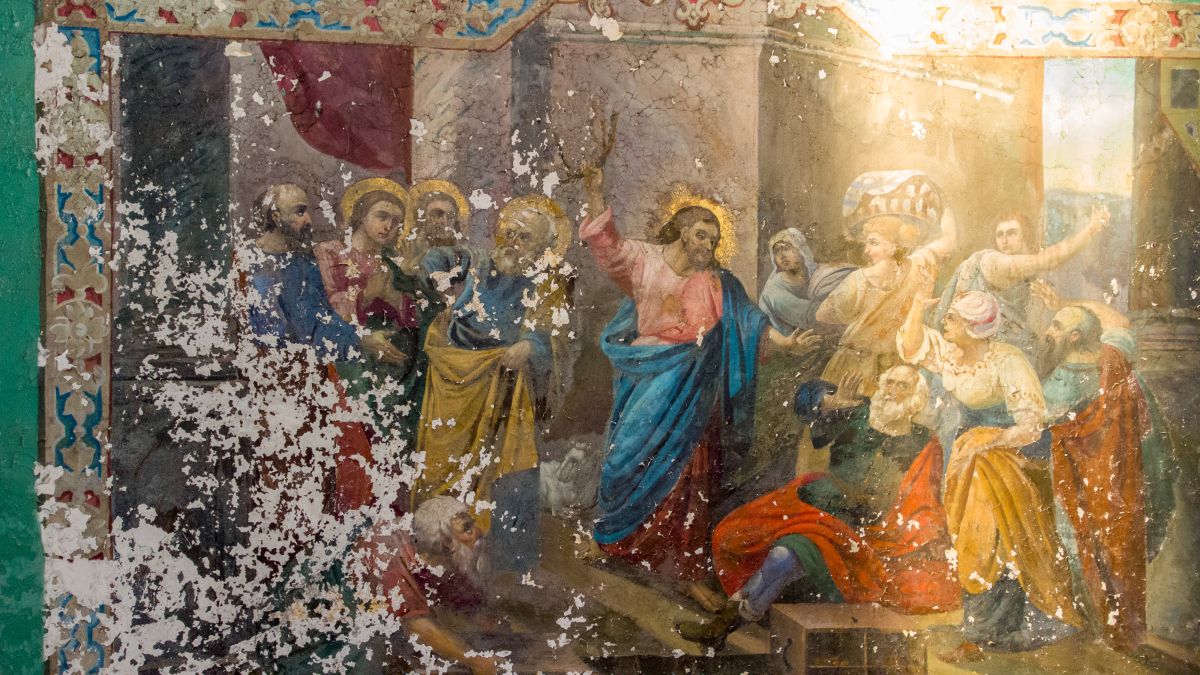 Церковь Успения Пресвятой Богородицы, Большие Всегодичи (Ковровский район и г. Ковров, Владимирская область). интерьер и убранство, Фрагмент росписей основного объёма