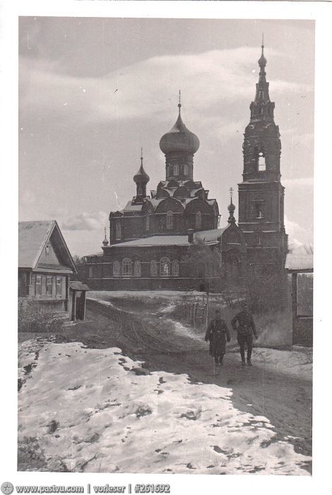 Церковь Рождества Иоанна Предтечи (каменная), Ширково (Пеновский район, Тверская область). архивная фотография, Фото с сайта pastvu.ru Фото 1941-1942 гг