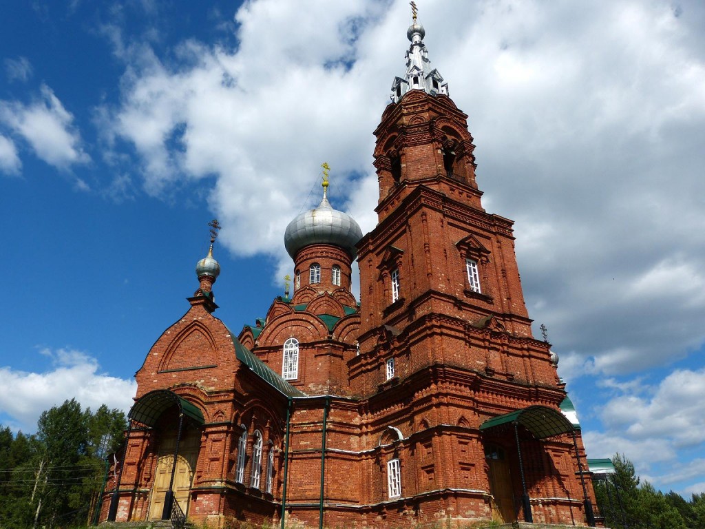 Ширково. Церковь Рождества Иоанна Предтечи (каменная). фасады