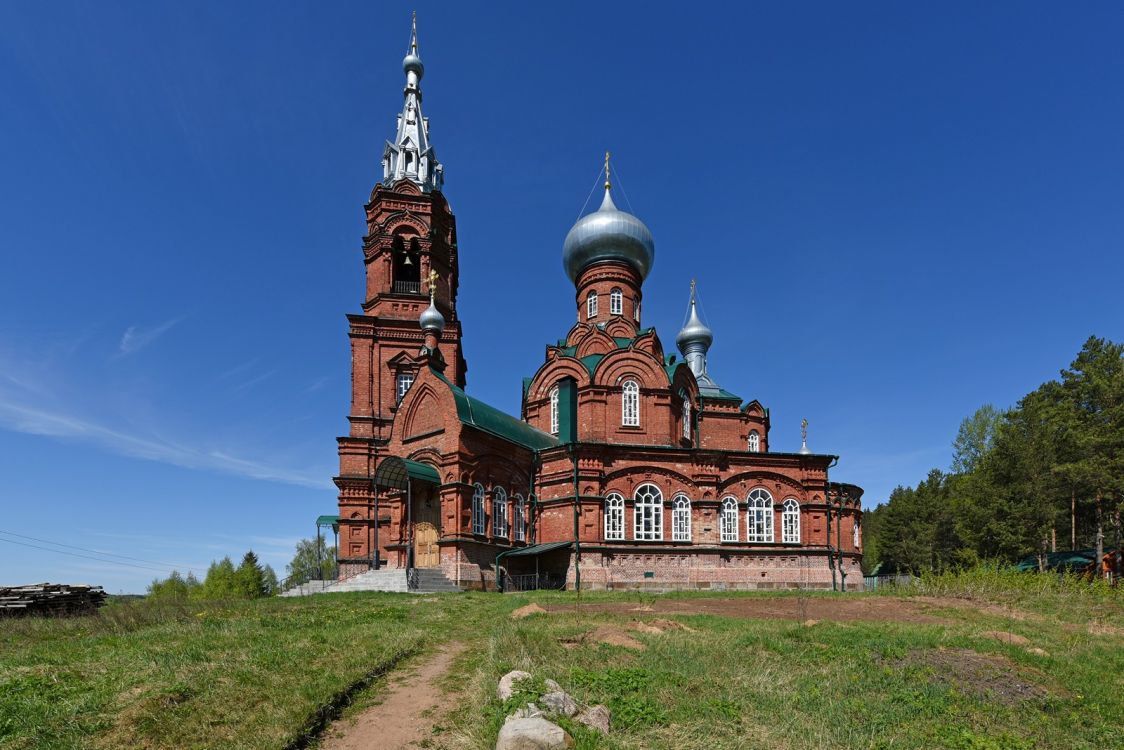 Ширково. Церковь Рождества Иоанна Предтечи (каменная). фасады, Вид с юга