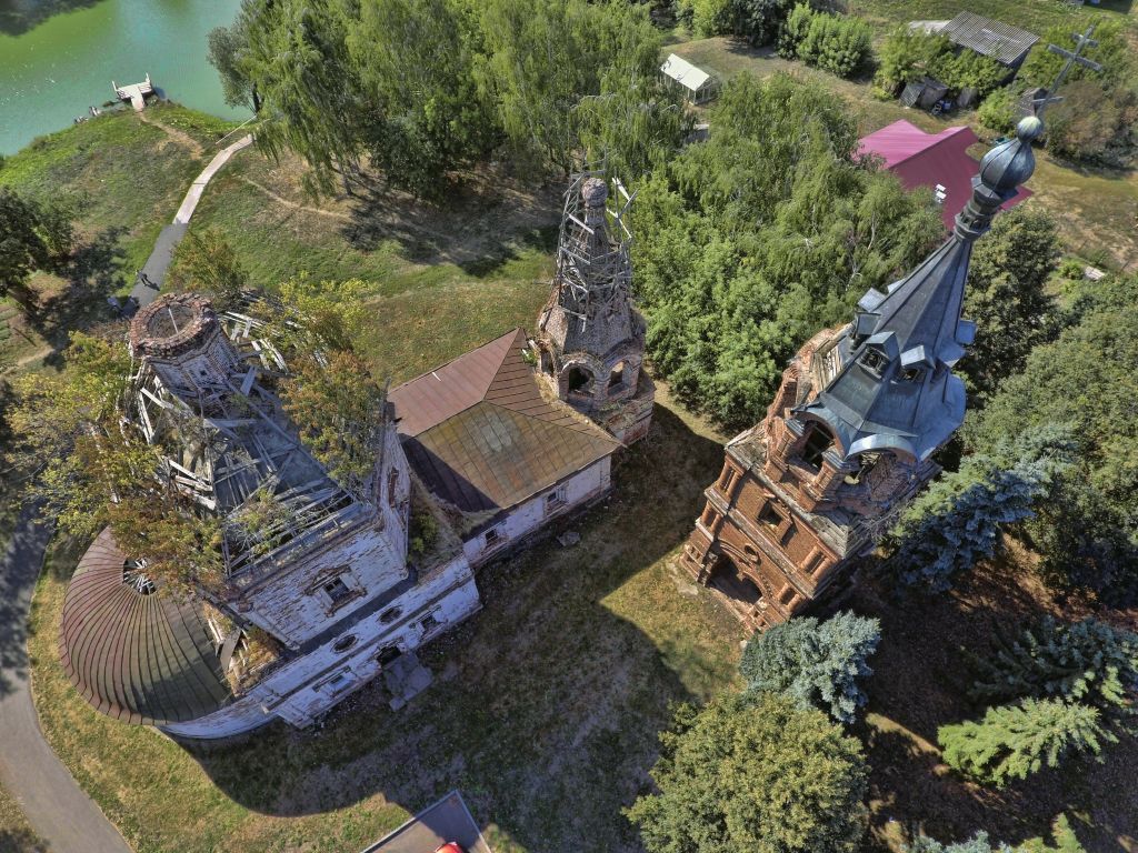 Церковь Казанской иконы Божией Матери, Григорово (Большемурашкинский район, Нижегородская область). общий вид в ландшафте