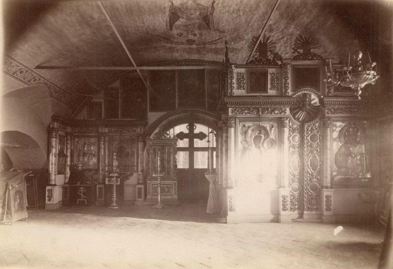 Церковь Казанской иконы Божией Матери, Старая Слобода (Александровский район, Владимирская область). архивная фотография, Интерьер трапезной. Госкаталог №16717600; ГНИМА
