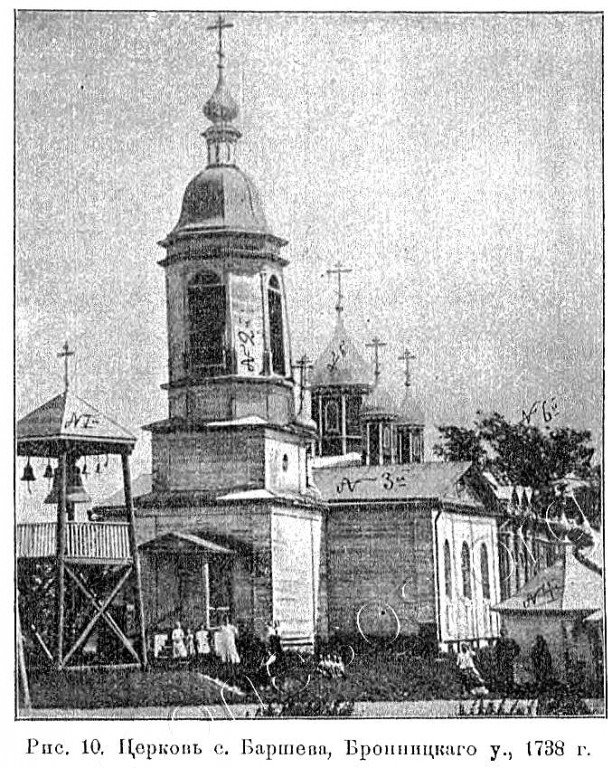 Церковь Покрова Пресвятой Богородицы, Боршева (Раменский район и гг. Бронницы, Жуковский, Московская область). архивная фотография, Предыдущая церковь. Известия ИАК 1912 http://www.library.chersonesos.org/showsection.php?section_code=1
