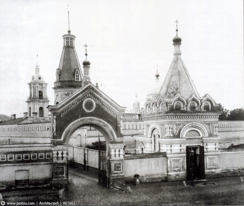 Покровский женский монастырь, Таганский (Центральный административный округ (ЦАО), г. Москва). архивная фотография,  Фото с сайта pastvu.ru Фото 1900-1916 гг.