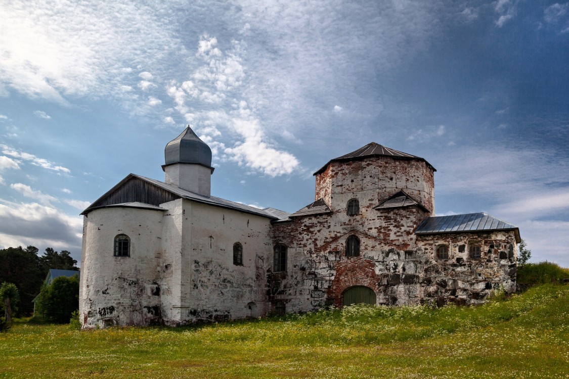Кийский Крестный монастырь, Кий-остров (Онежский район, Архангельская область). общий вид в ландшафте