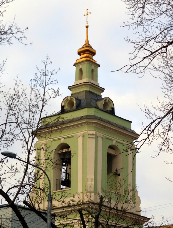 Колокольня церкви Усекновения главы Иоанна Предтечи в Казённой Слободе, Басманный (Центральный административный округ (ЦАО), г. Москва). архитектурные детали