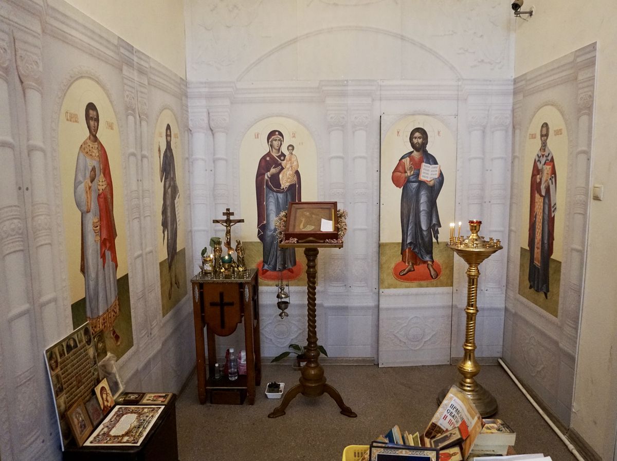 Колокольня церкви Усекновения главы Иоанна Предтечи в Казённой Слободе, Басманный (Центральный административный округ (ЦАО), г. Москва). интерьер и убранство