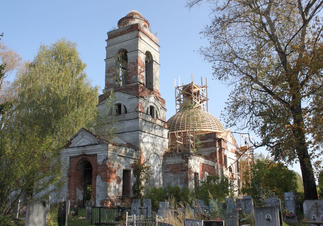 Церковь Покрова Пресвятой Богородицы, Покров, урочище (Гусь-Хрустальный район и г. Гусь-Хрустальный, Владимирская область). фасады, Вид с юго - запада