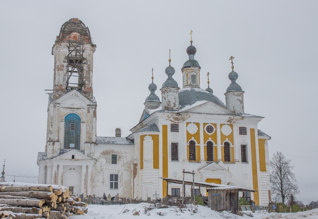 Спас-Смердино. Церковь Спаса Преображения. фасады