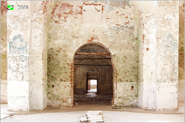 Церковь Воскресения Христова, Старинский Погост (Судогодский район, Владимирская область). интерьер и убранство, Интерьер церкви, общий вид на запад