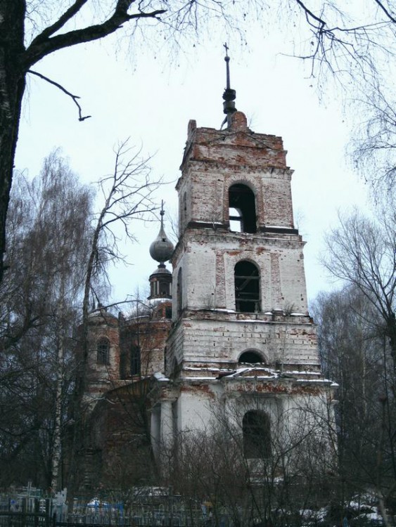 Старинский Погост. Церковь Воскресения Христова. фасады, западный фасад