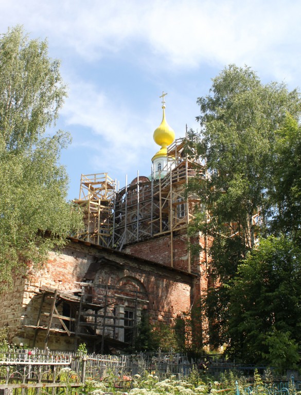 Церковь Воскресения Христова, Старинский Погост (Судогодский район, Владимирская область). архитектурные детали, Вид с юго-запада