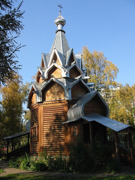 Часовня Сергия Радонежского в Лосиноостровском, Лосиноостровский (Северо-Восточный административный округ (СВАО), г. Москва). фасады