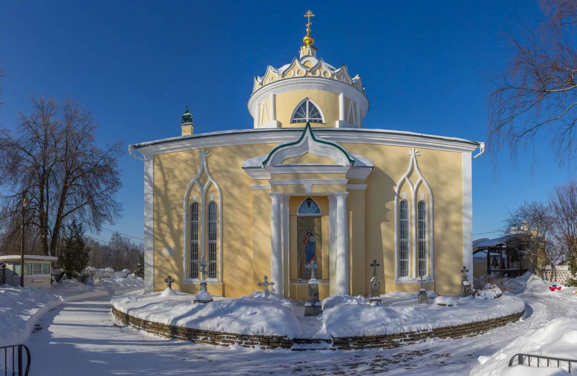 Яхрома. Церковь Вознесения Господня в Перемилове. фасады, Панорама с востока