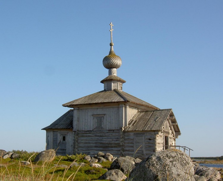 Большой Заяцкий, остров. Спасо-Преображенский Соловецкий монастырь. Андреевская пустынь. Церковь Андрея Первозванного. фасады