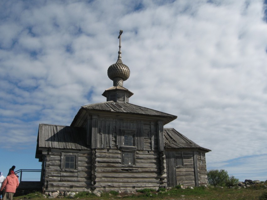 Большой Заяцкий, остров. Спасо-Преображенский Соловецкий монастырь. Андреевская пустынь. Церковь Андрея Первозванного. фасады, церковь Андрея Первозванного