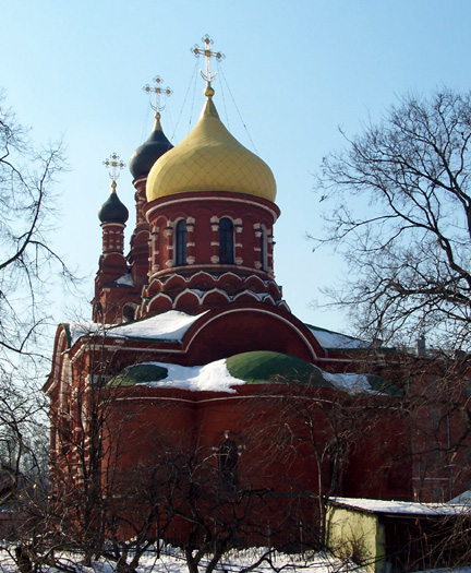 Красносельский. Ново-Алексеевский женский монастырь. Церковь Всех Святых. фасады