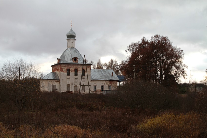 Церковь Троицы Живоначальной, Ефимьево (Переславский район и г. Переславль-Залесский, Ярославская область). общий вид в ландшафте