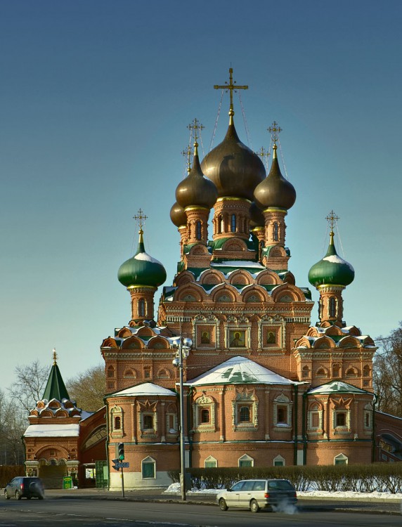 Церковь Троицы Живоначальной в Останкине, Останкинский (Северо-Восточный административный округ (СВАО), г. Москва). фасады