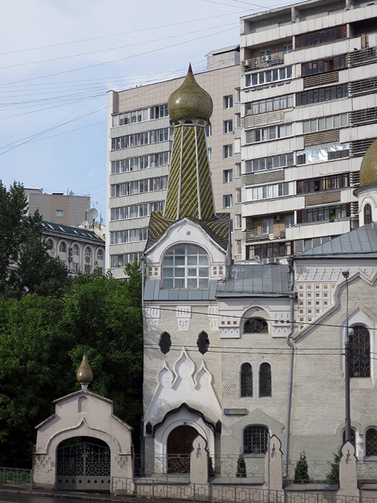 Церковь Покрова Пресвятой Богородицы Покрово-Успенской старообрядческой общины, Басманный (Центральный административный округ (ЦАО), г. Москва). архитектурные детали, Колокольня церкви Покрова Пресвятой Богородицы Покрово-Успенской общины.