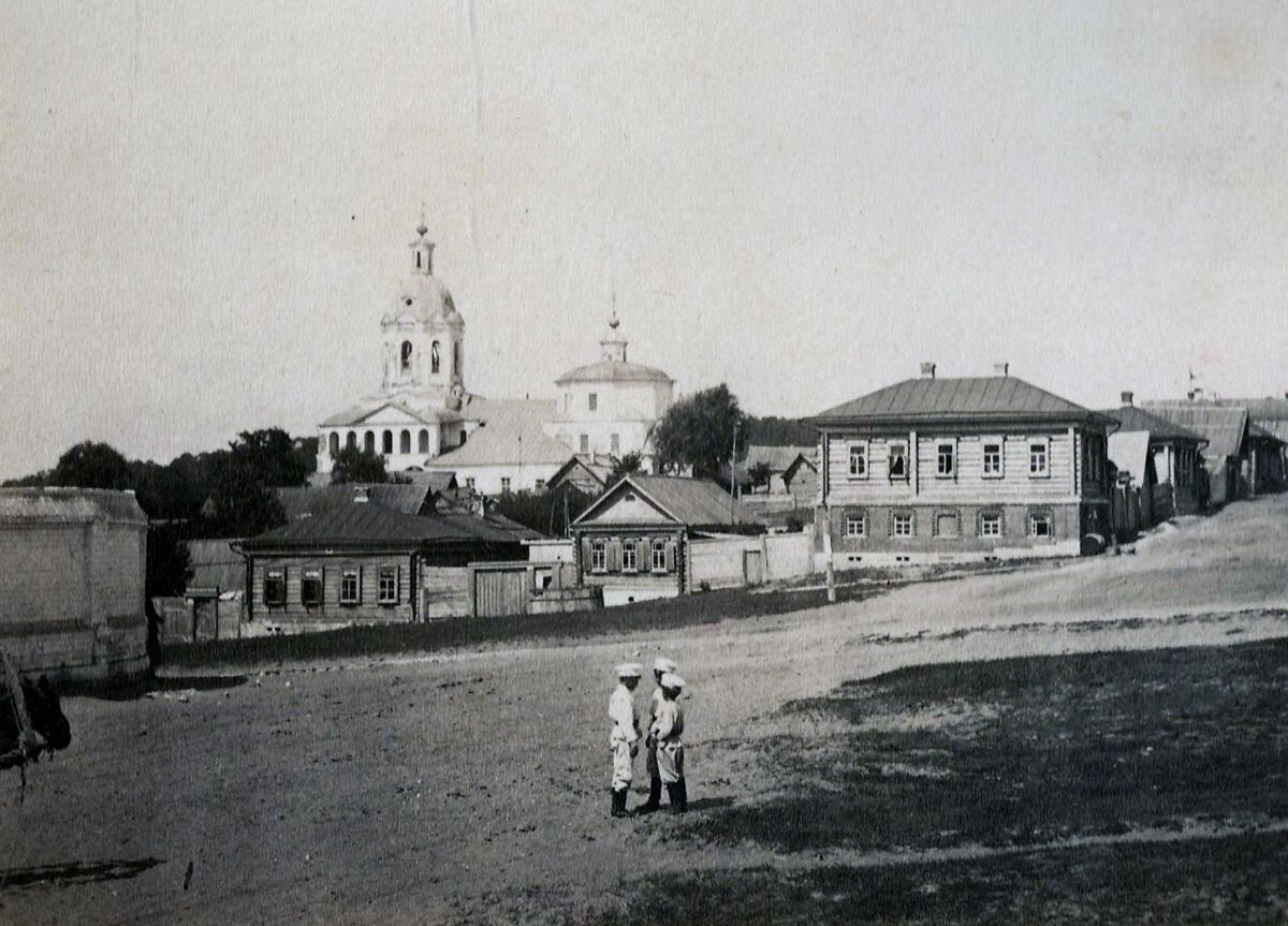 Церковь Троицы Живоначальной, Касимов (Касимовский район и г. Касимов, Рязанская область). архивная фотография, Фото 1900-1916 гг.