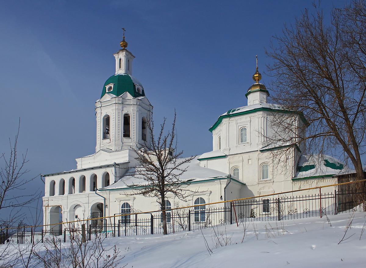 Вид с востока, фасады. Церковь Троицы Живоначальной, Касимов (Касимовский район и г. Касимов, Рязанская область)