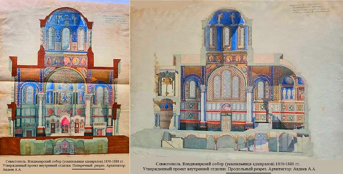 графика. Собор Владимира равноапостольного ("Адмиральский"), Севастополь (Ленинский район, г. Севастополь)