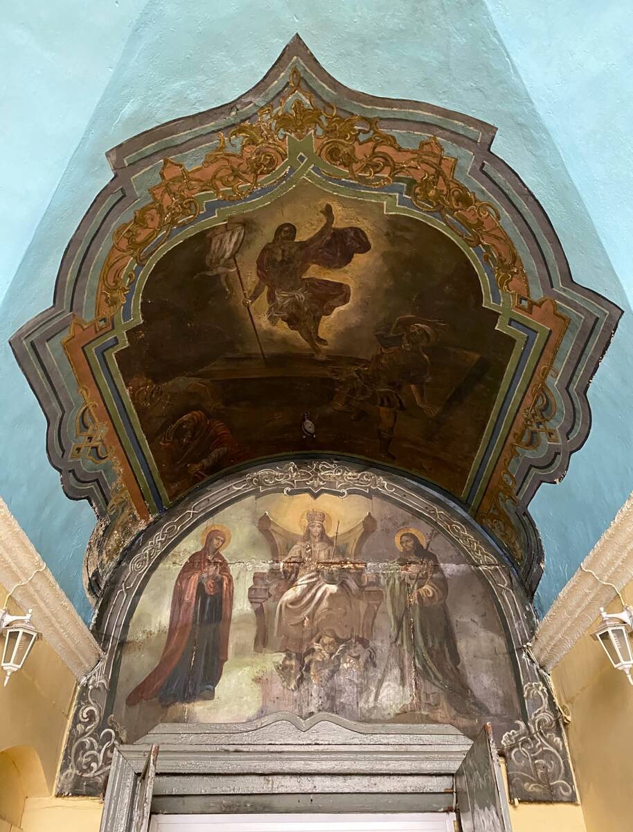 Кафедральный собор Рождества Христова, Макарьев (Макарьевский район, Костромская область). интерьер и убранство, Роспись свода в притворе
