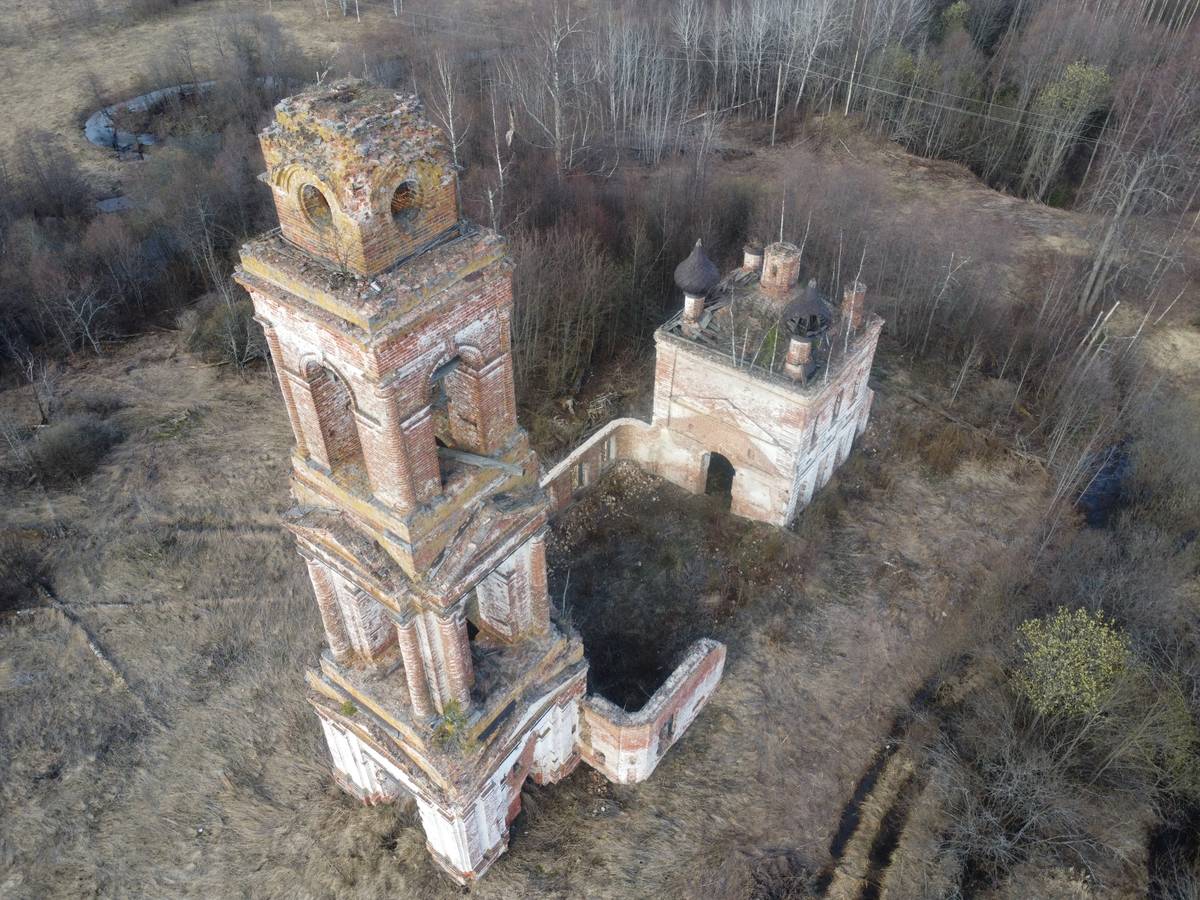фасады. Церковь Преображения Господня, Спас-Пенье, урочище (Судиславский район, Костромская область)