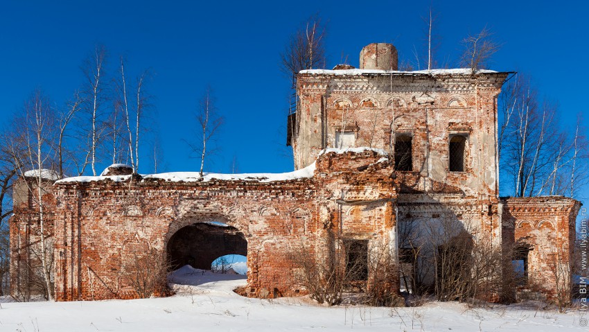 Церковь Воскресения Словущего, Белое (Пошехонский район, Ярославская область). фасады