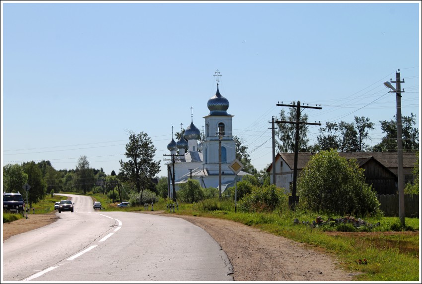 Церковь Жён-мироносиц, Дмитриевское (Пошехонский район, Ярославская область). общий вид в ландшафте