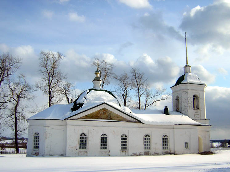 Церковь Георгия Победоносца, Турань (Ветлужский район, Нижегородская область). общий вид в ландшафте