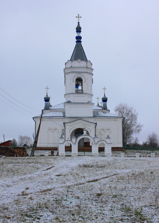 Уртма. Церковь Михаила Архангела. фасады, Вид с запада
