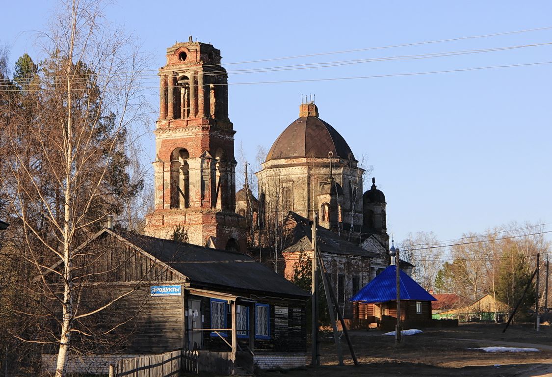Церковь Успения Пресвятой Богородицы, Новоуспенское (Ветлужский район, Нижегородская область). фасады, Вид с юго-запада.