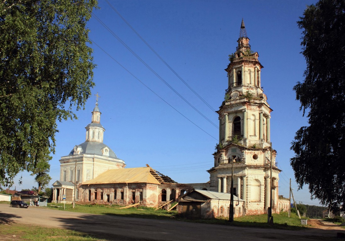 Среднеивкино. Церковь Троицы Живоначальной. фасады, Вид с северо-запада