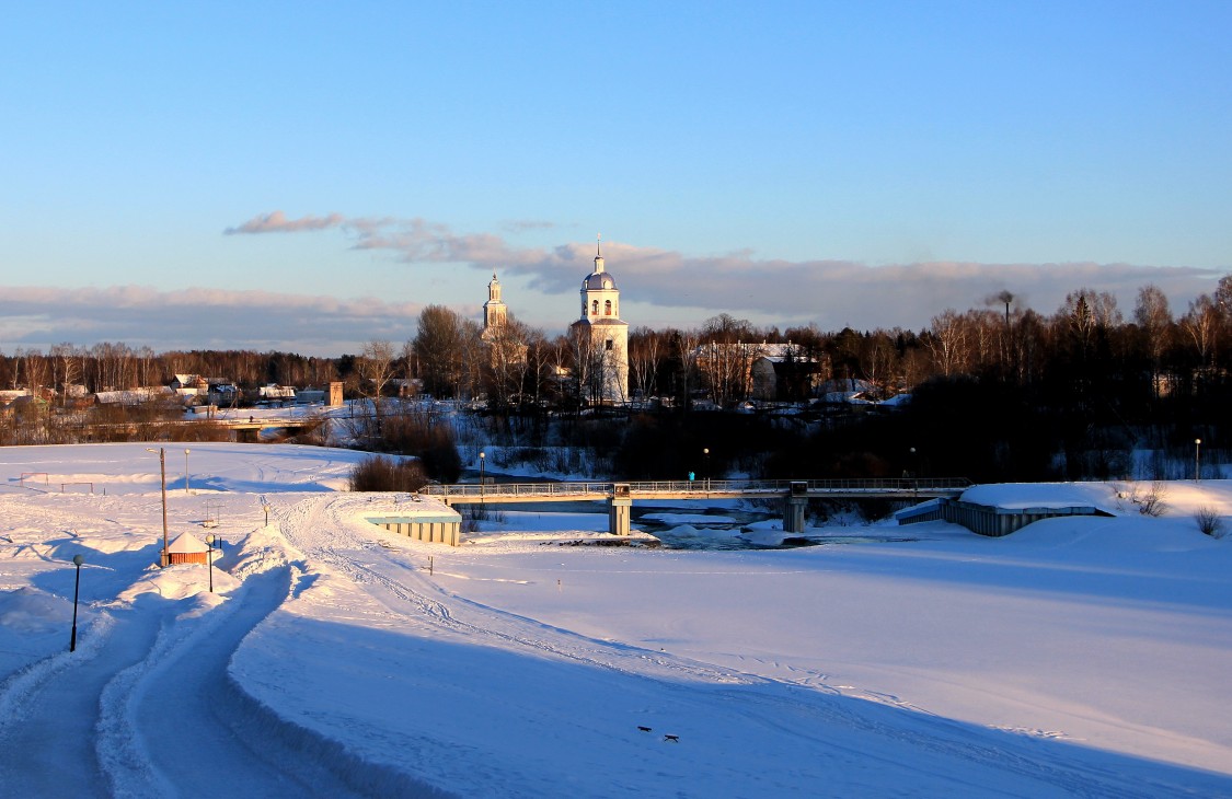Церковь Рождества Пресвятой Богородицы, Нижнеивкино (Кумёнский район, Кировская область). общий вид в ландшафте