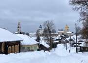 Храмовый комплекс. Церкви Николая Чудотворца и Спаса Преображения, Вид с Малобарановской улицы<br>, Великорецкое, Юрьянский район, Кировская область