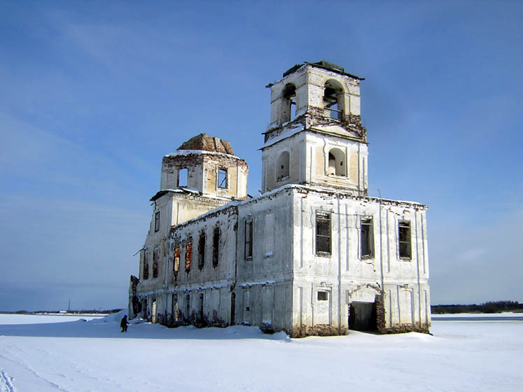 Крохино (акватория Шекснинского водохранилища). Церковь Рождества Христова. фасады