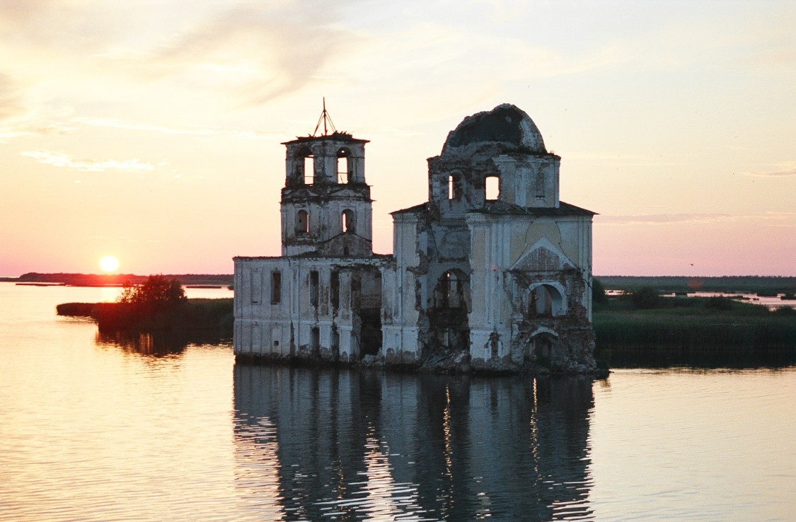 Церковь Рождества Христова, Крохино (акватория Шекснинского водохранилища) (Белозерский район, Вологодская область). фасады