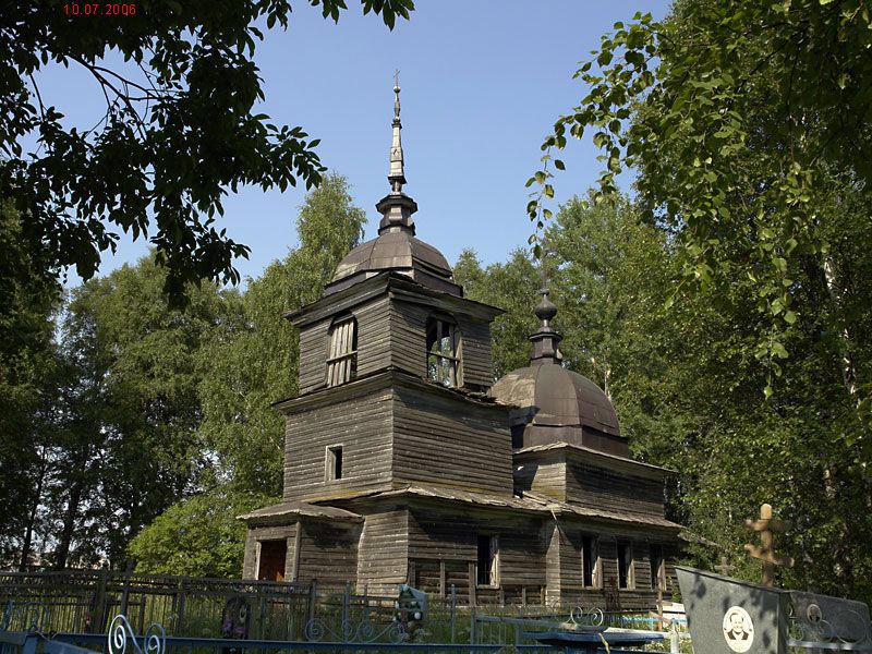 Церковь Александра Невского, Ухтома (Вашкинский район, Вологодская область). фасады