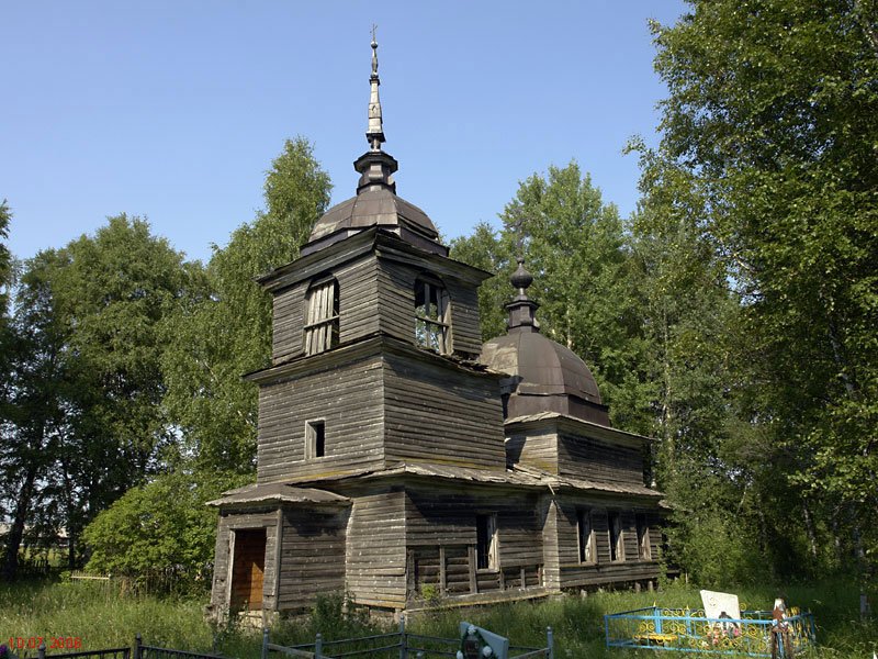 Церковь Александра Невского, Ухтома (Вашкинский район, Вологодская область). фасады