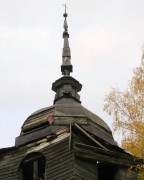 Церковь Александра Невского, шпиль колокольни, вид с юго-востока, Ухтома, Вашкинский район, Вологодская область