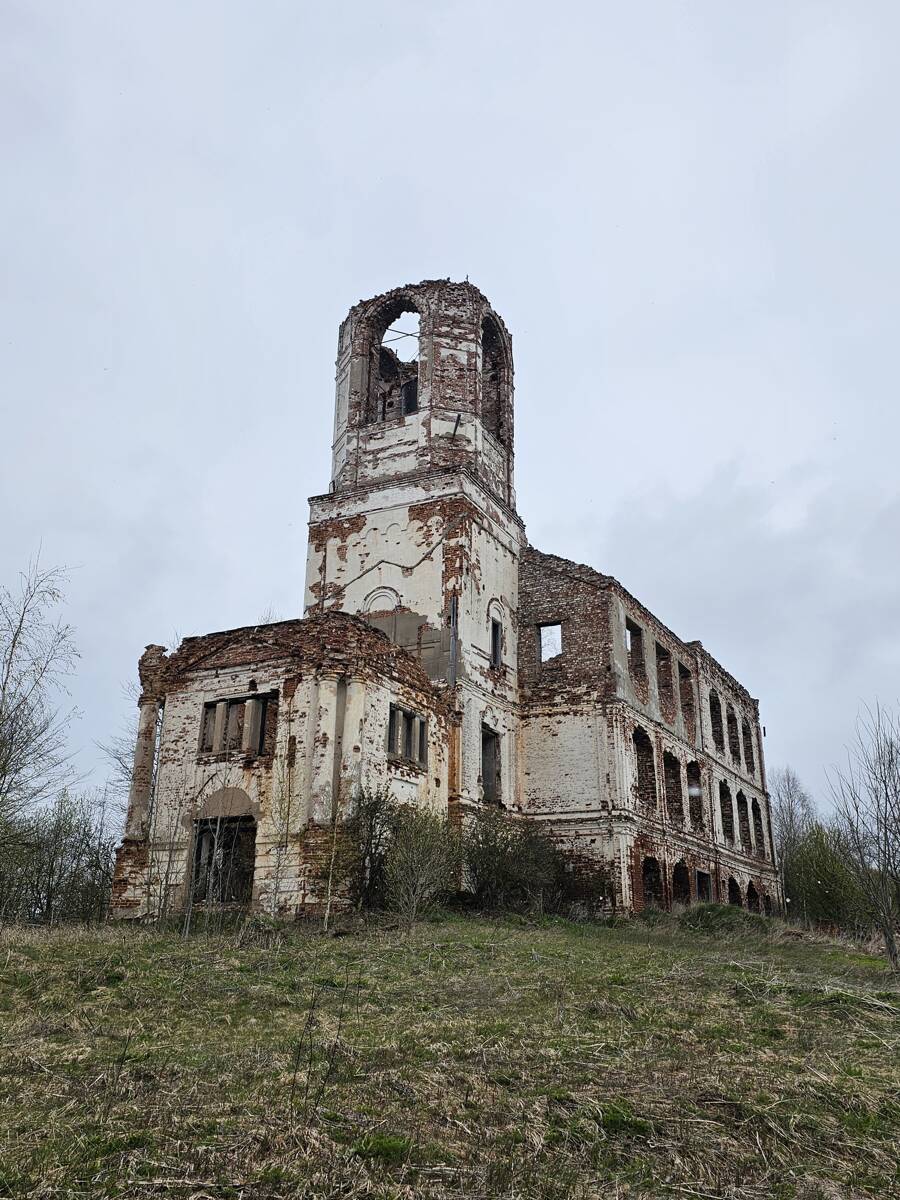 Волокославинское. Церковь Благовещения Пресвятой Богородицы. фасады