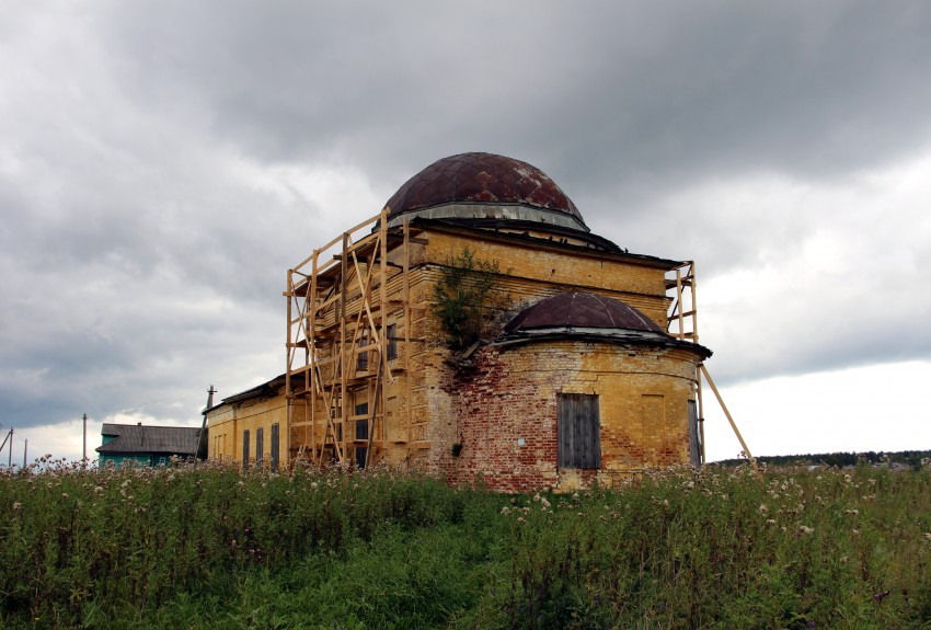 Церковь Благовещения Пресвятой Богородицы, Красное (Тотемский район, Вологодская область). фасады