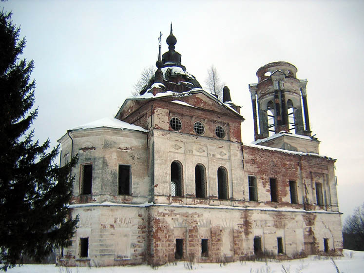 Церковь Воскресения Христова, Царева (Тотемский район, Вологодская область). фасады